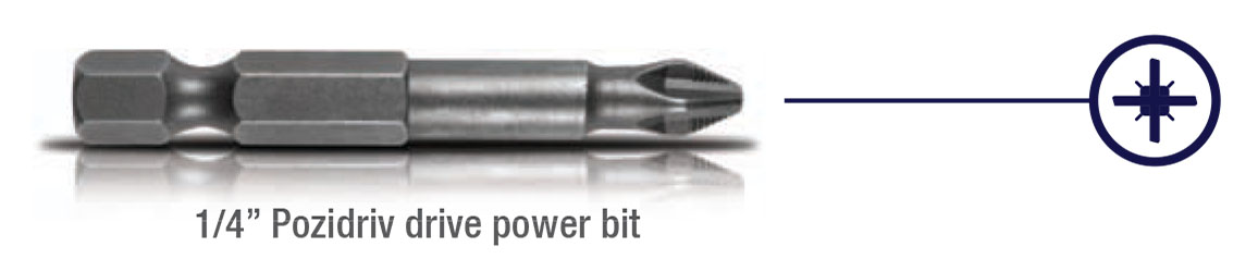 POZIDRIV POWER BITS